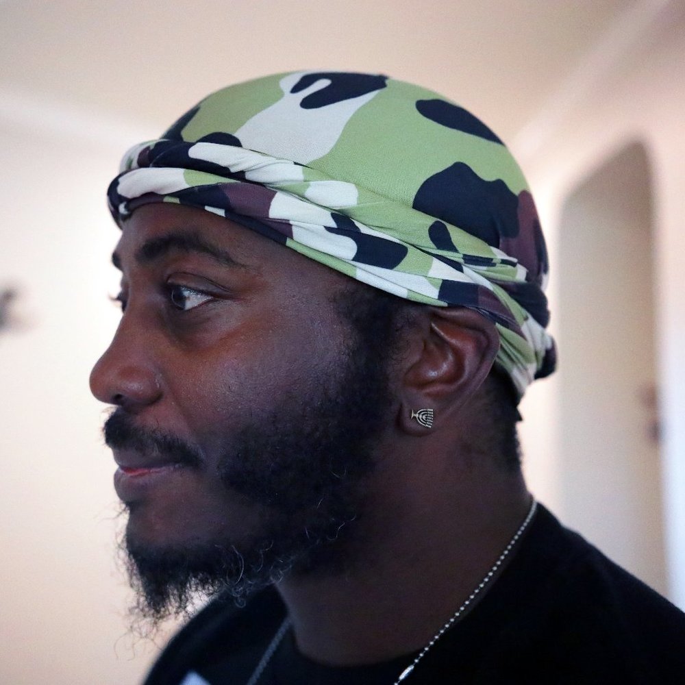 COPY - Hebrew Israelite HOJC Halo Turban EZ Tie Camo One Size Fits Most